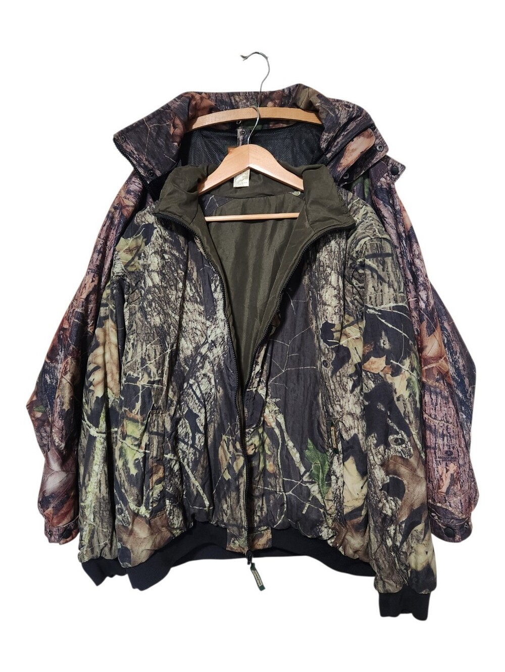 VTG Remington 2 in 1 Coat & Camo Liner Jacket Camouflage Hunting Jacket Size XL